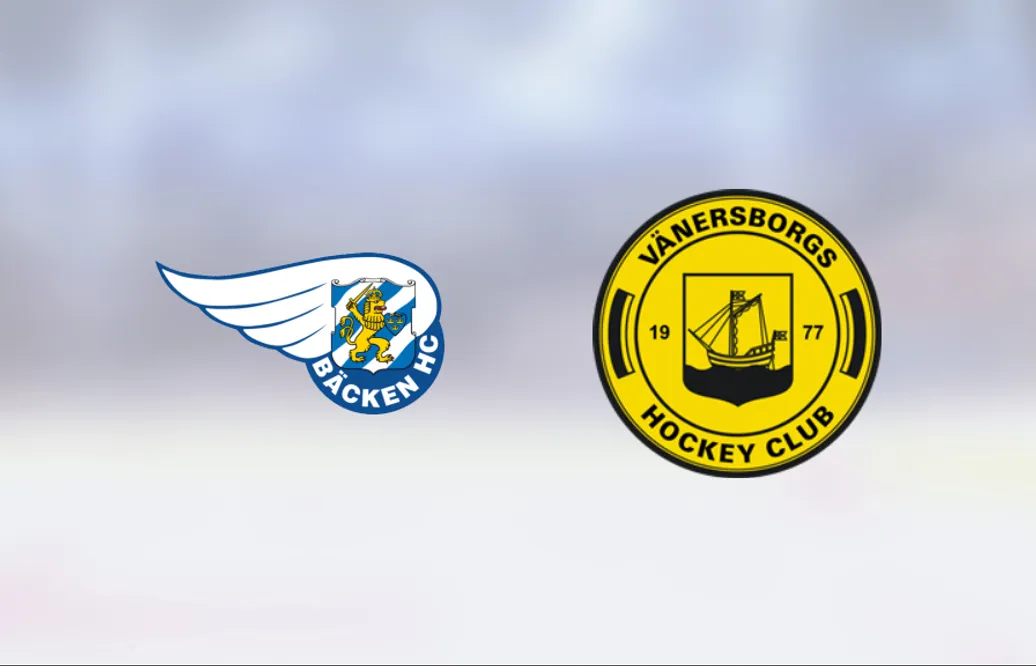 Stark seger för Bäcken i toppmatchen mot Vänersborg