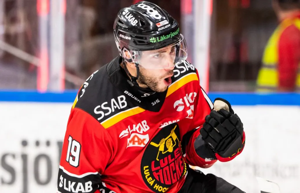 Konstantin Komarek tvåmålsskytt i Luleås seger