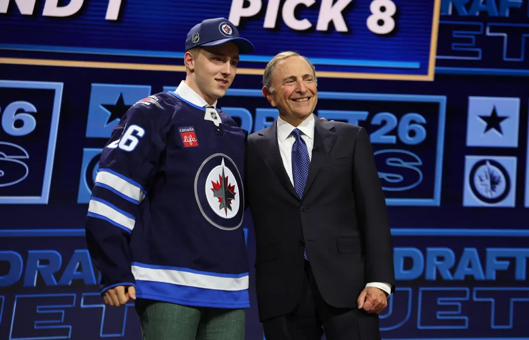 Viggo Björck var en av sju svenska spelare som valdes i årets NHL-draft.