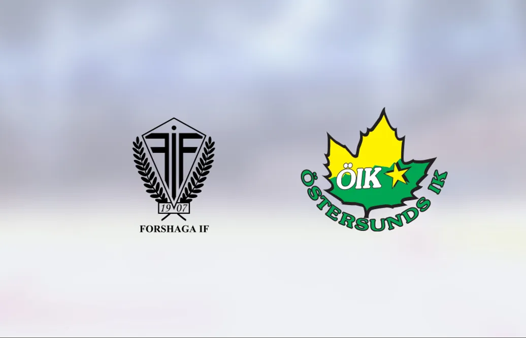 Felix Lidgren i målform när Östersunds IK vann mot Forshaga