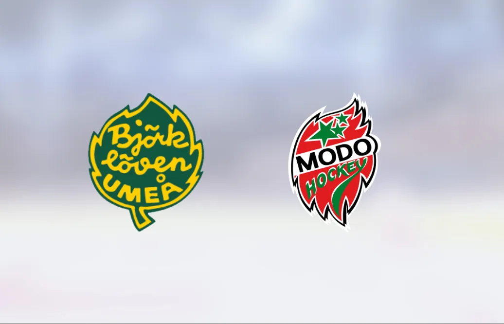 Stark seger för Björklöven i toppmatchen mot Modo Hockey