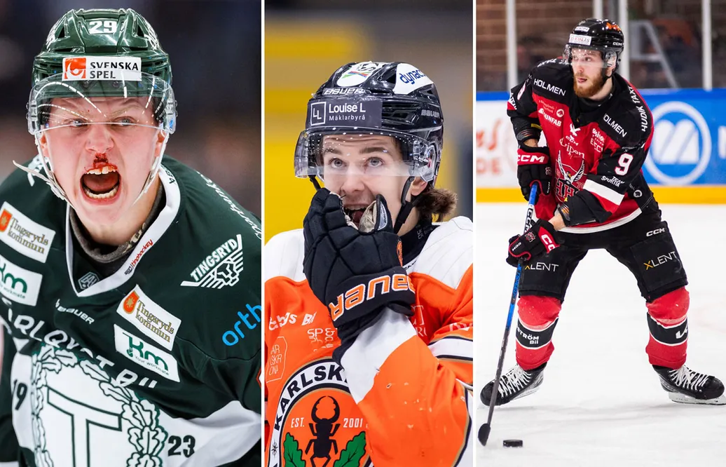 Valdemar Vesterlund, Liam Engström och Elias Degnell.