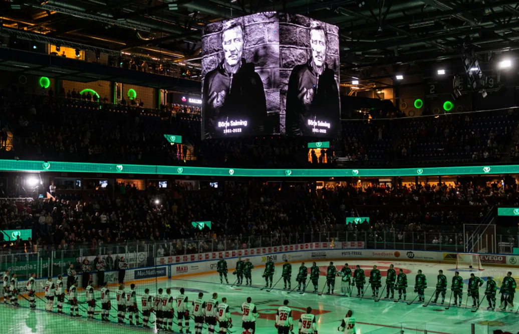 Tyst minut i SHL-matcherna – efter Börje Salmings bortgång