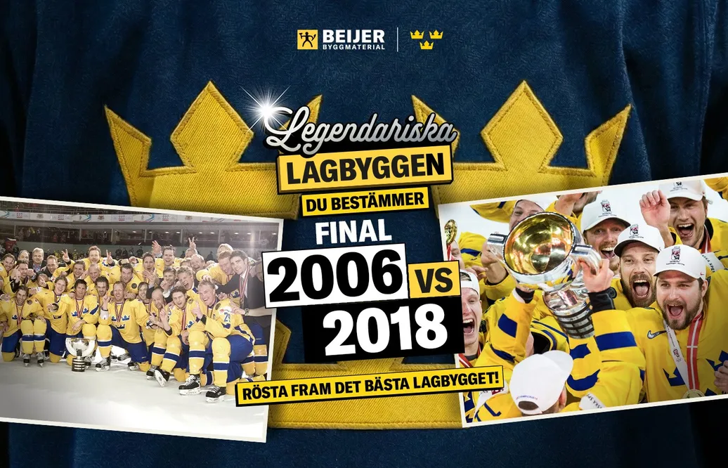 Legendariska Lagbyggen – Final: VM 2006 vs. VM 2018