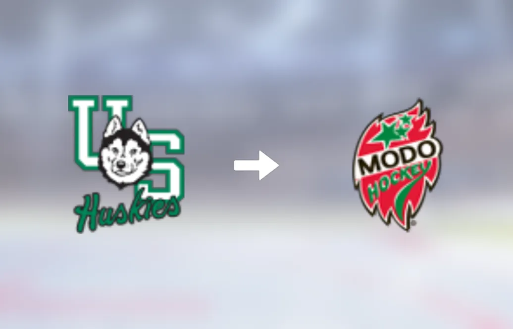 Förre University of Saskatchewan-spelaren klar för spel i MoDo Hockey