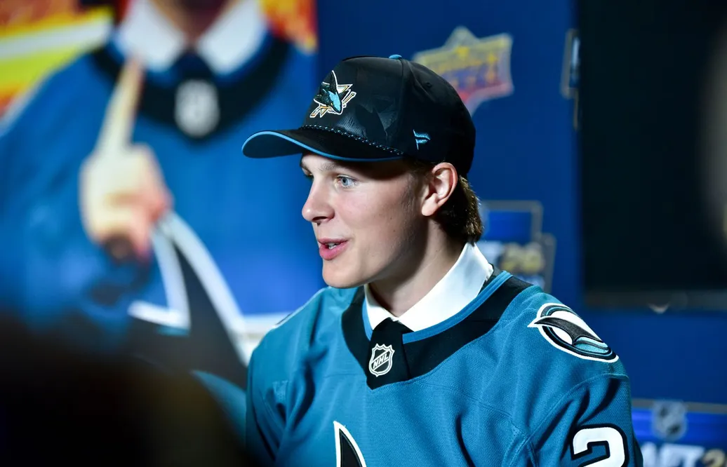 Ivar Stenberg efter att ha blivit draftad.
Foto: Steven Ellis / The Nation Network.
