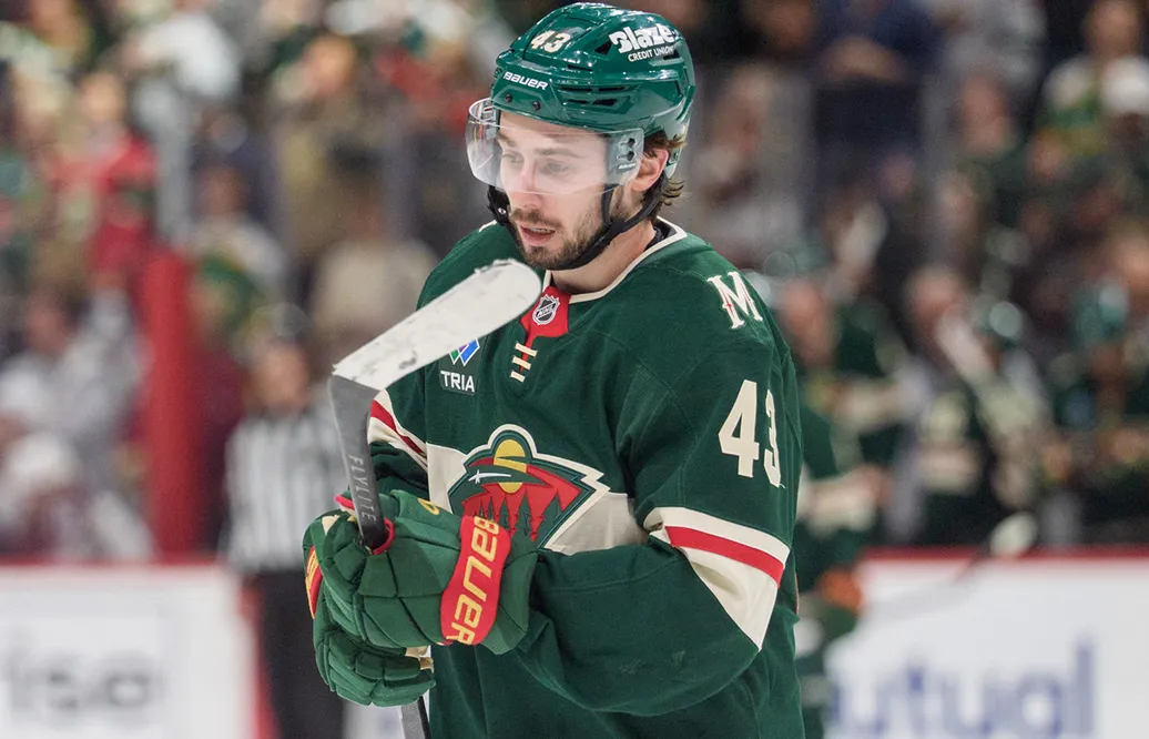 Quinn Hughes väntas skriva nytt kontrakt med Minnesota i sommar. Foto: Bilbdyrån