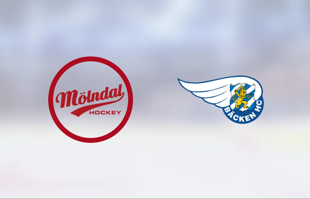Mölndals segerrad fortsätter efter 6-3 mot Bäcken