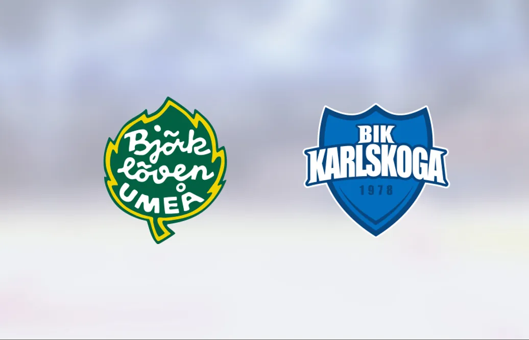 Björklöven besegrade BIK Karlskoga och toppar nu tabellen