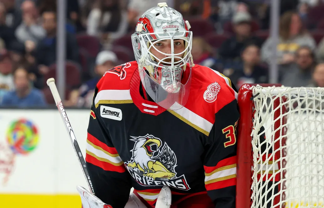 Sebastian Cossa lämnar Detroit Red Wings organisation. Foto: Frank Jansky/Icon Sportswire AP Images