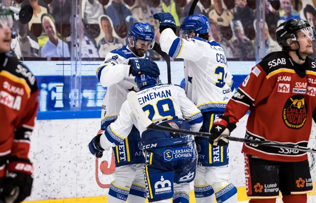 Fem raka segrar för Leksand – desto tyngre för Luleå