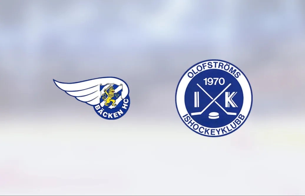 Olofström vann borta mot Bäcken