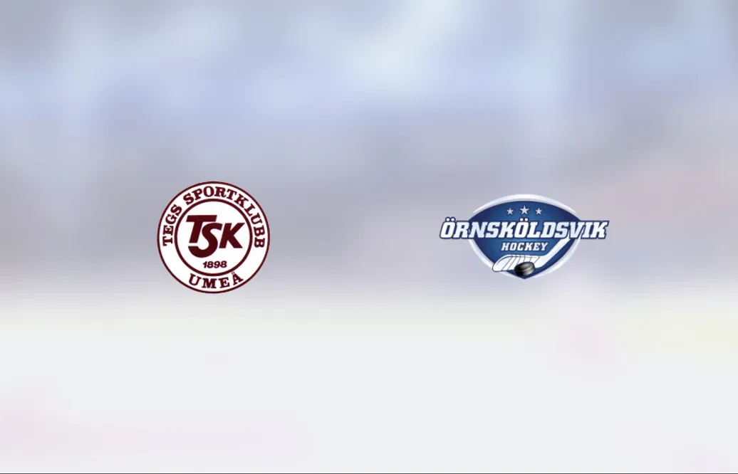 Teg avgjorde i förlängningen mot Örnsköldsvik Hockey