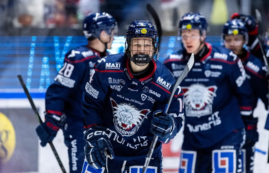 Eddie Genborg gjorde sitt första SHL-mål i Linköping