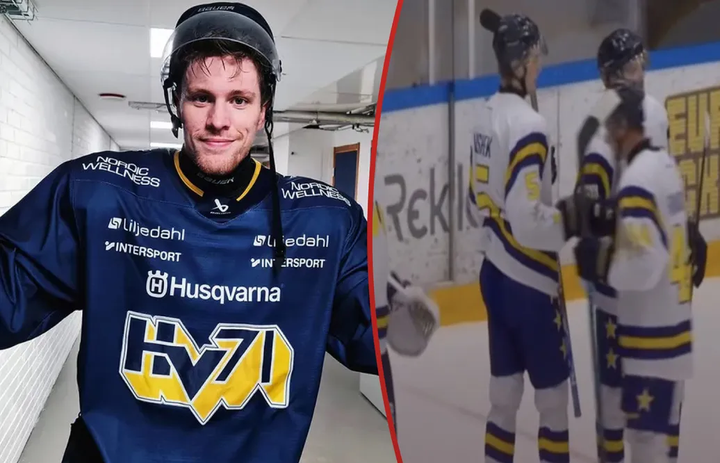 Jan Mysek gjorde sitt första mål för HV.