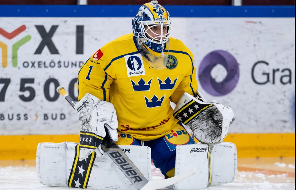 Noah Erliden, här inför en match med Juniorkronorna sommaren 2023.