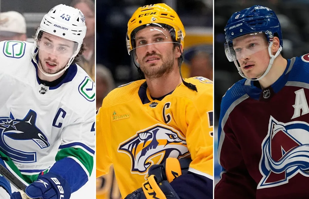 Quinn Hughes, Roman Josi och Cale Makar gör upp om Norris Trophy