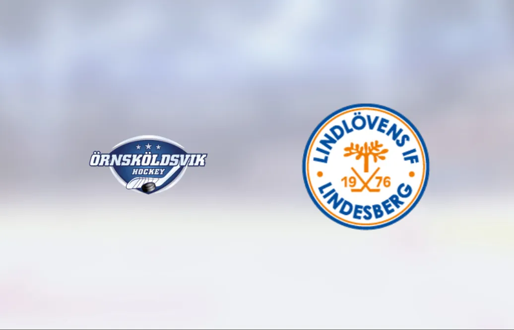 Christoffer Anren gjorde två mål när Lindlöven vann mot Örnsköldsvik Hockey