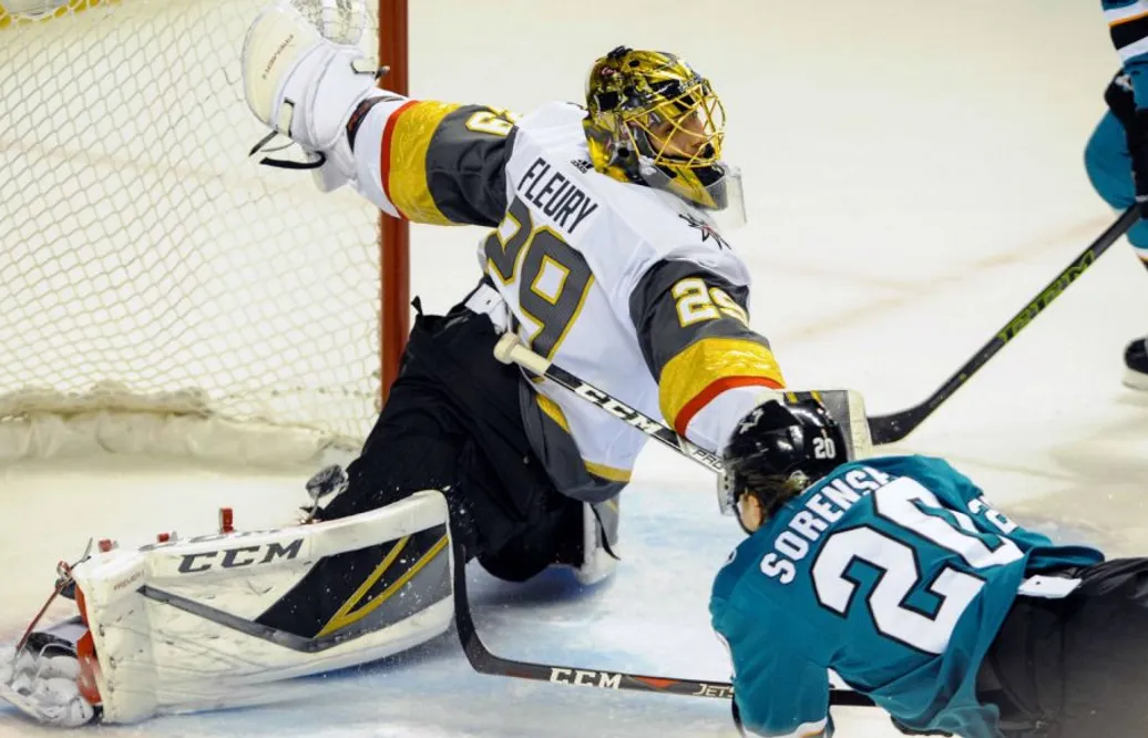 Drömmål av Sörensen när Sharks nollade Golden Knights