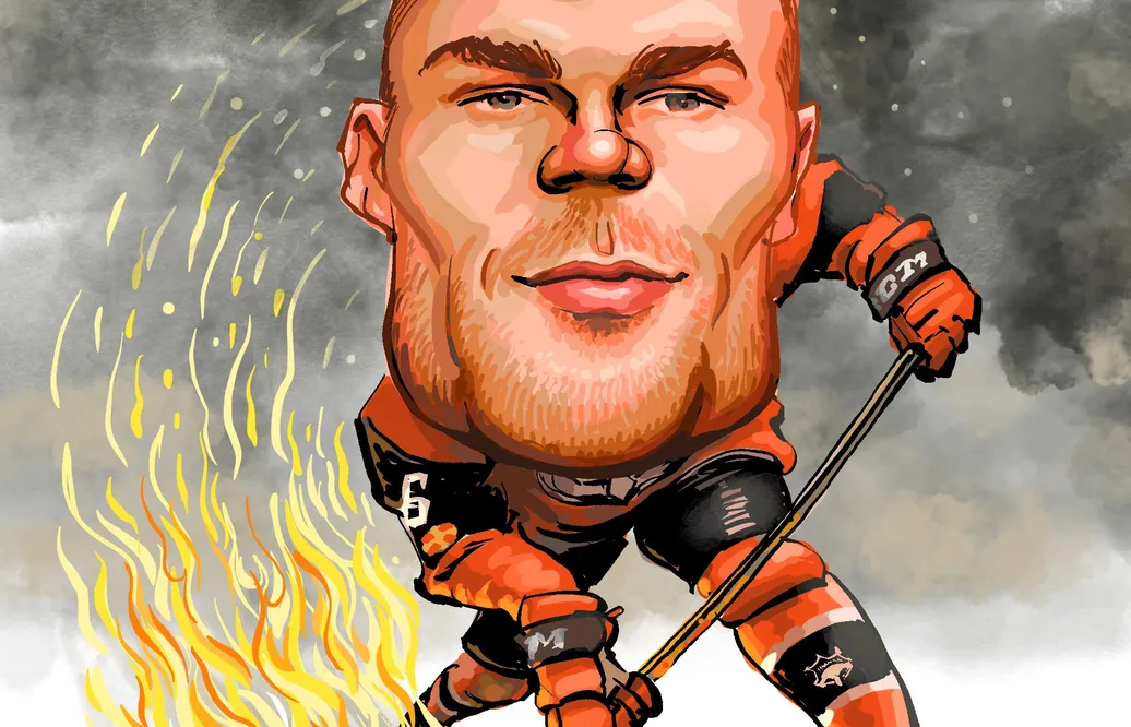 Karikatyr av Fredrik Jax.