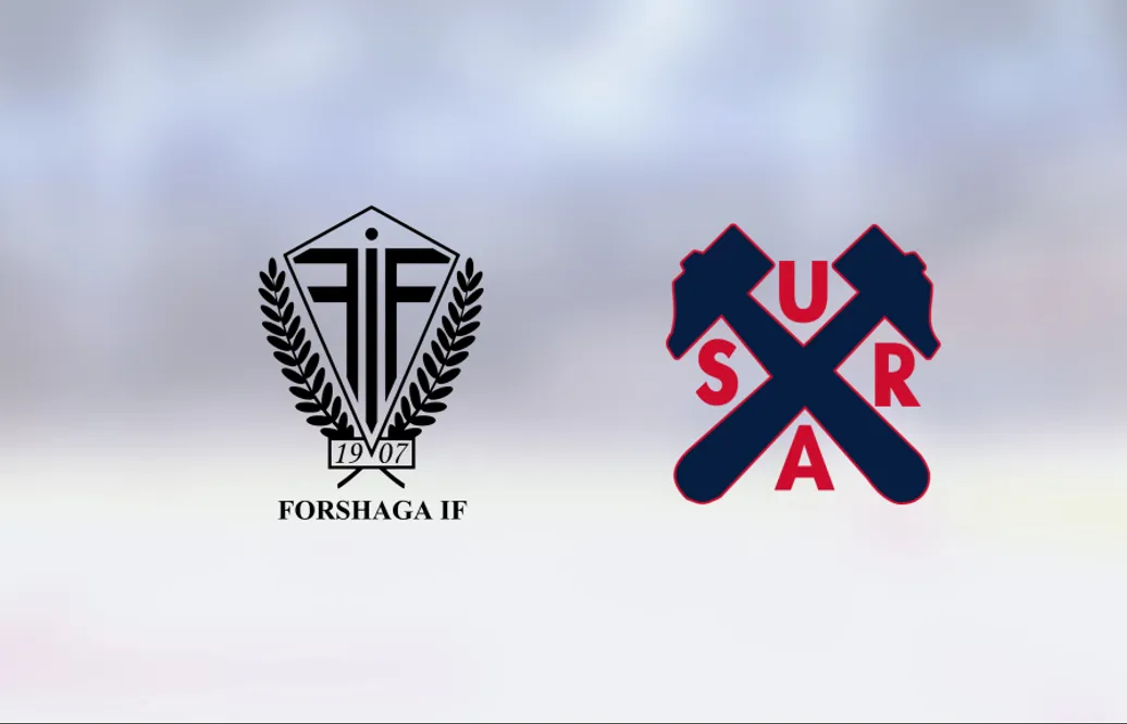 Linus Skager fixade segern för Forshaga i matchen mot Surahammar