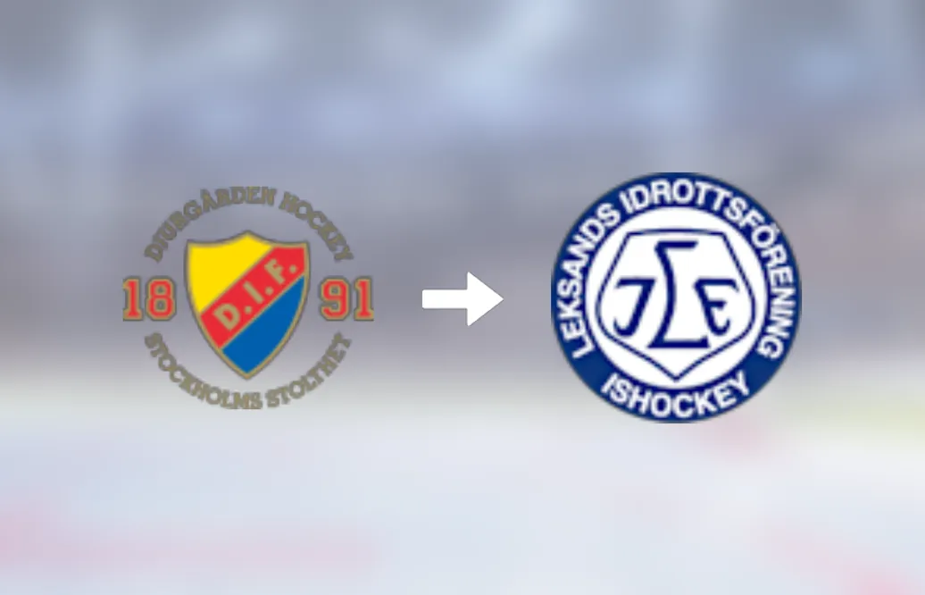 Forwarden Linus Andersson är nu klar för spel i Leksands IF