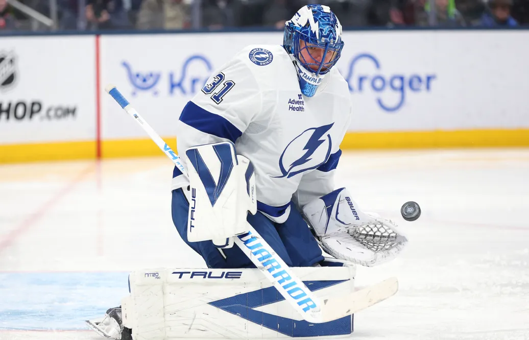 Jonas Johansson är klar för Ottawa Senators – efter tre säsonger i Tampa Bay Lightning. Foto: Joseph Maiorana-Imagn Images
