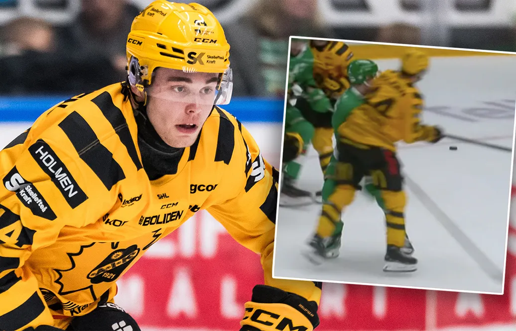 Matchstraff för Elias Salomonsson - efter huvudtacklingen