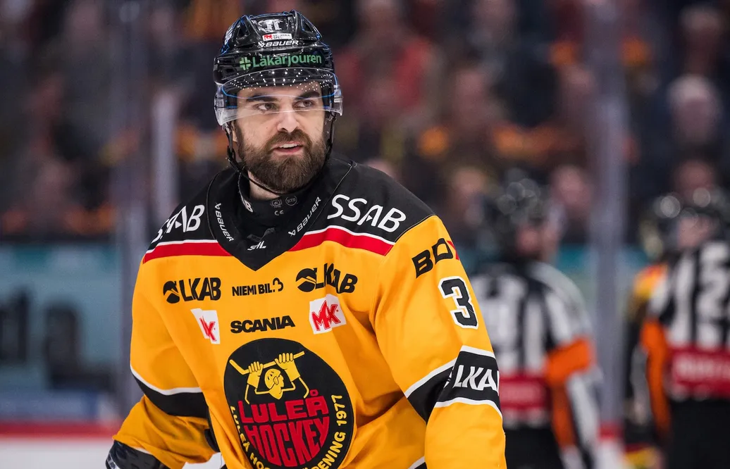 Frédéric Allard i match två mot Brynäs
