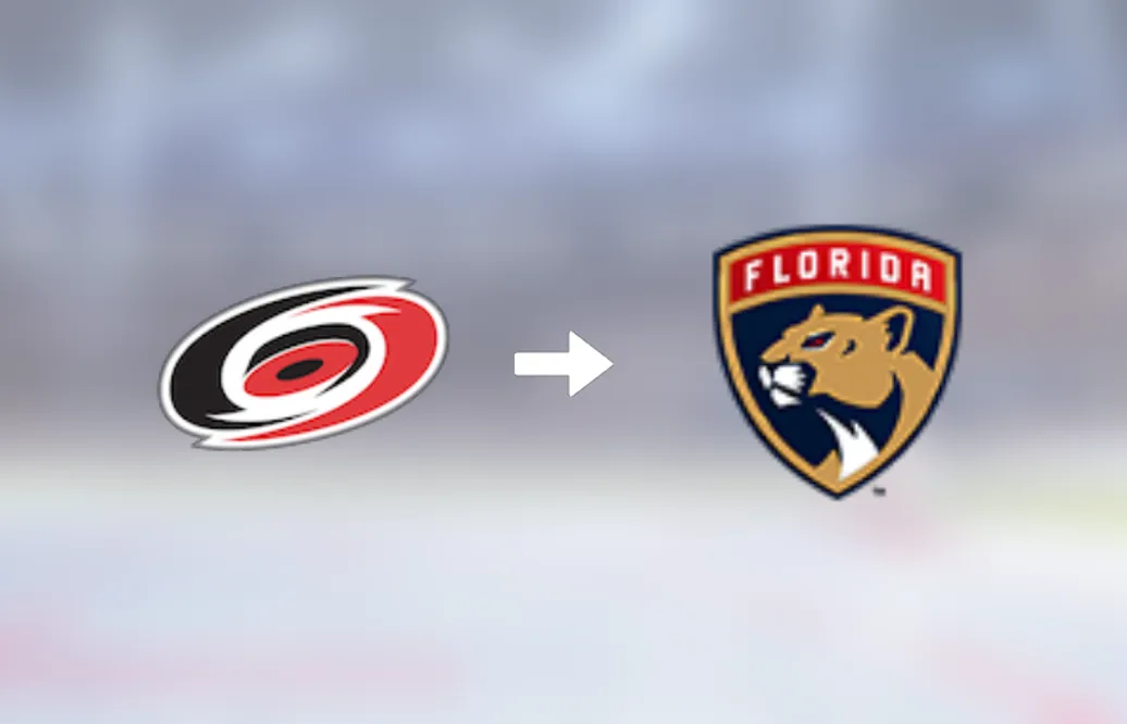 Förre Carolina Hurricanes-spelaren klar för spel i Florida Panthers
