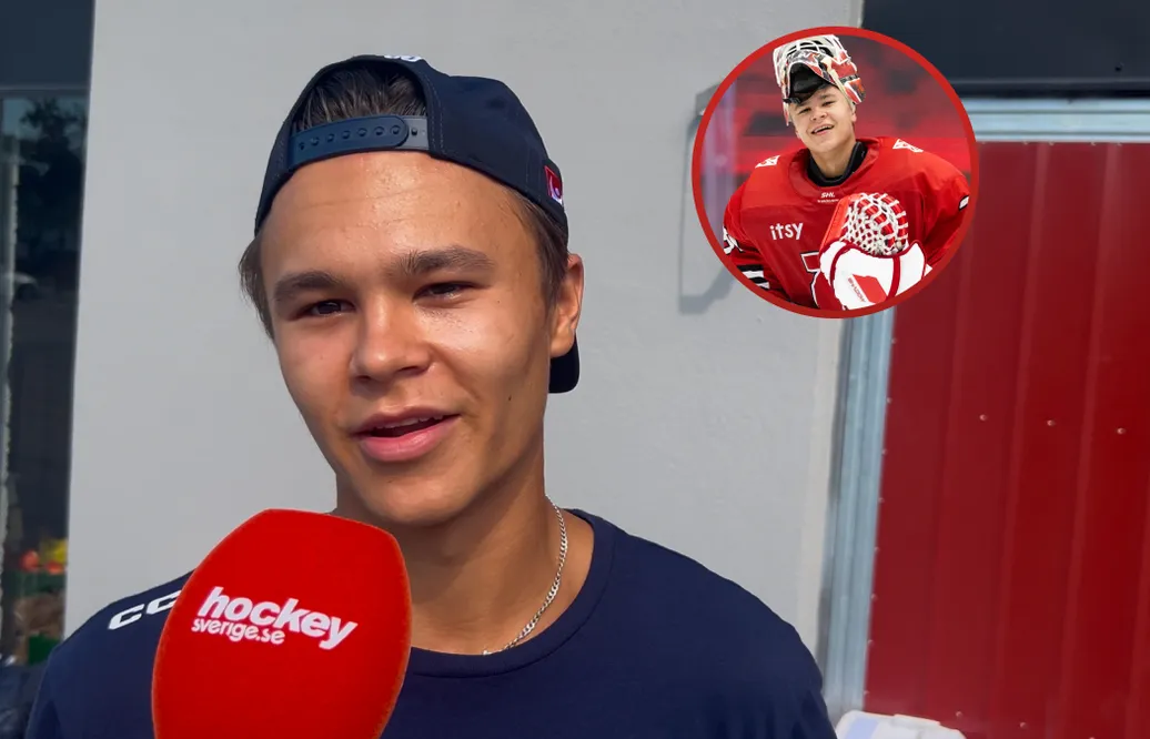 TV: Målvaktstalangen lämnar juniorhockeyn: "Känns som rätt steg"