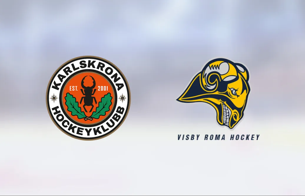 Karlskrona höll nollan och vann mot Visby/Roma
