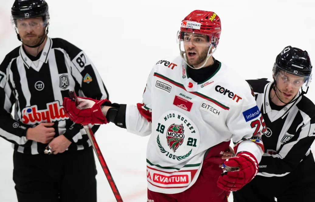 Sam Vigneault gjorde två mål när Modo Hockey vann mot SSK