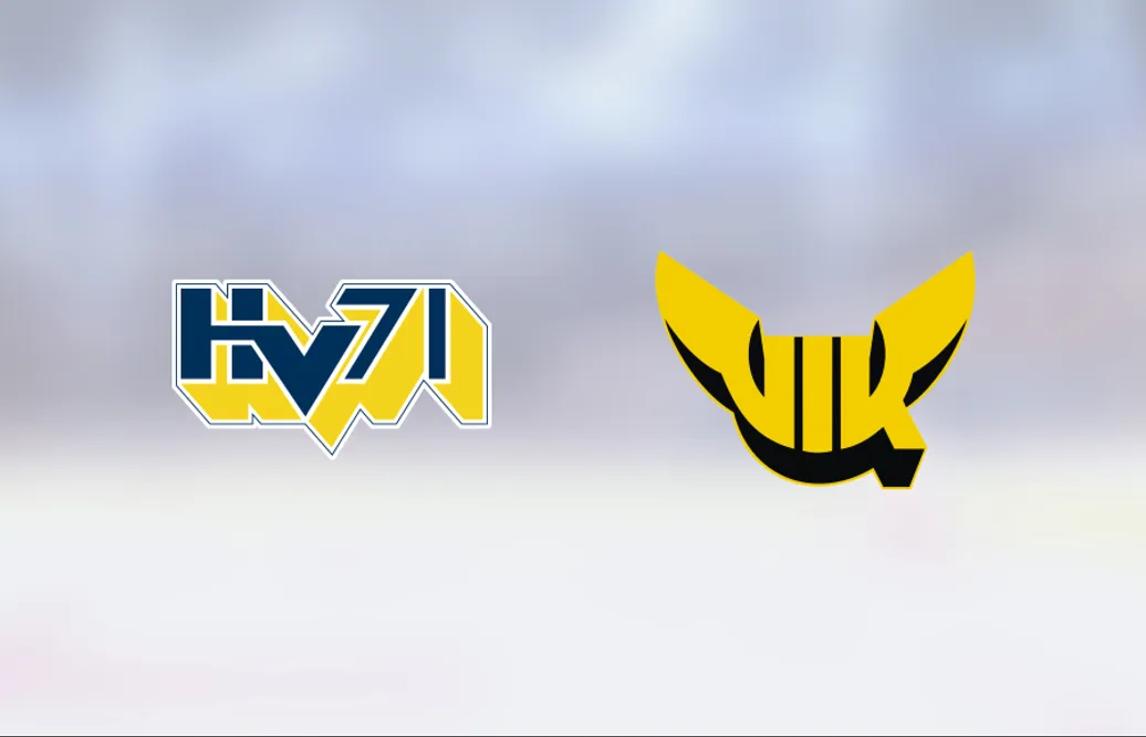 Simon Önerud i målform när HV 71 vann mot VIK Hockey