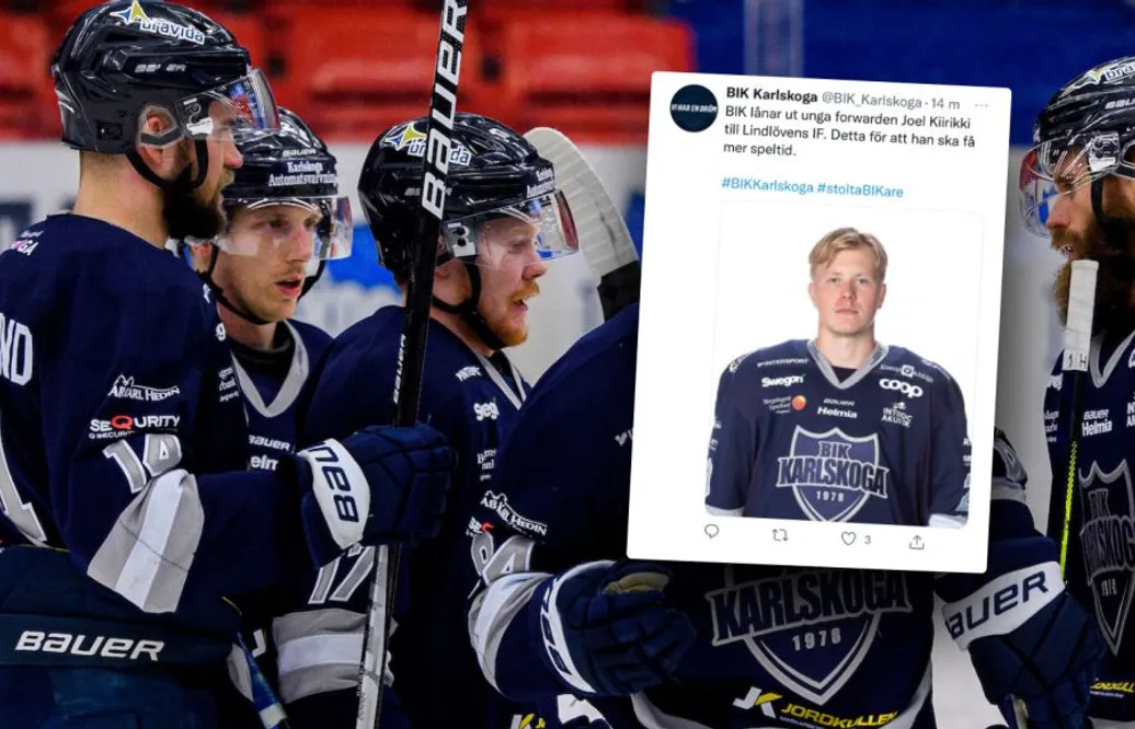 Karlskoga lånar ut unge forwarden till Hockeyettan
