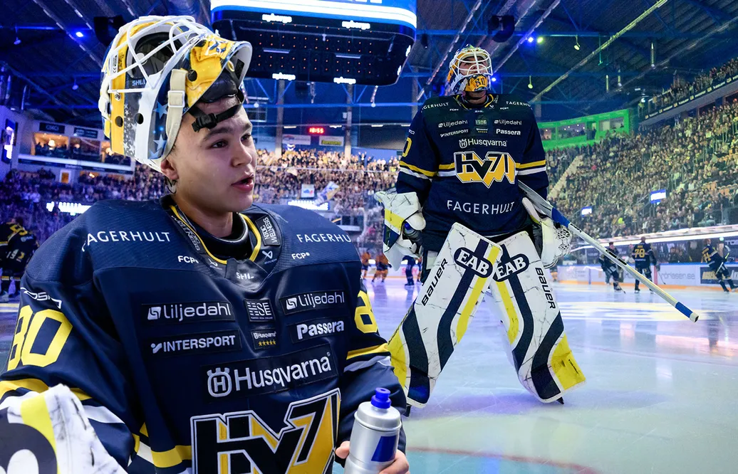 Herman Liv storspelade direkt i debuten för HV71. 