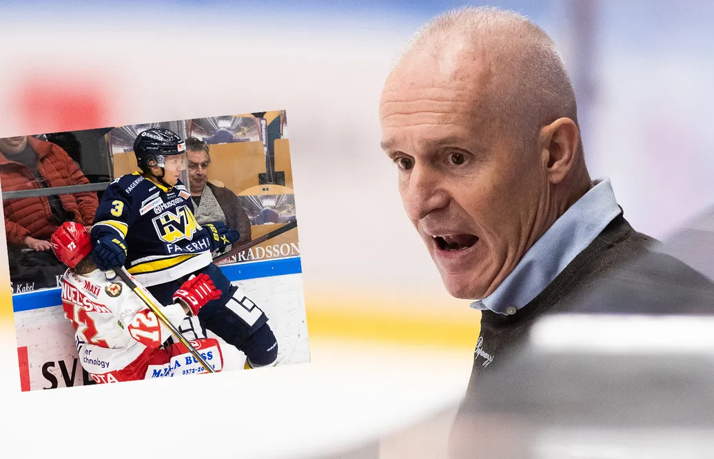 Roger Forsberg irriterad efter Daniel Bertovs tackling
