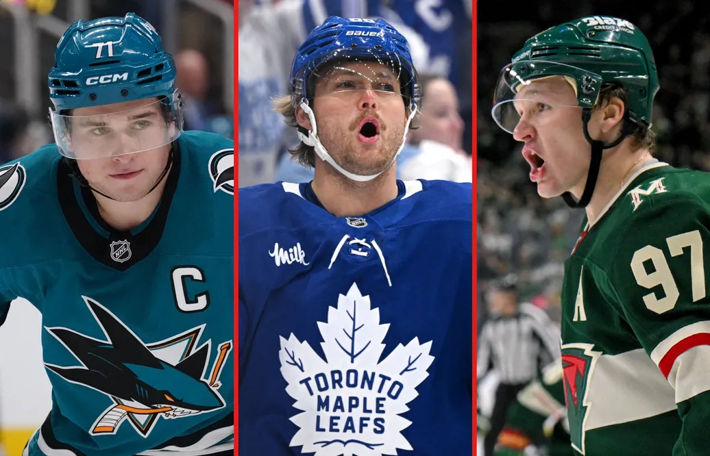 Når Macklin Celebrini, William Nylander eller Kirill Kaprizov 50 mål i NHL den här säsongen? Foto: Bildbyrån/Imagn Images
