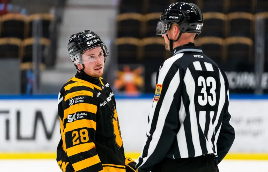 Matchstraff för Skellefteåstjärnan – efter armbågstackling