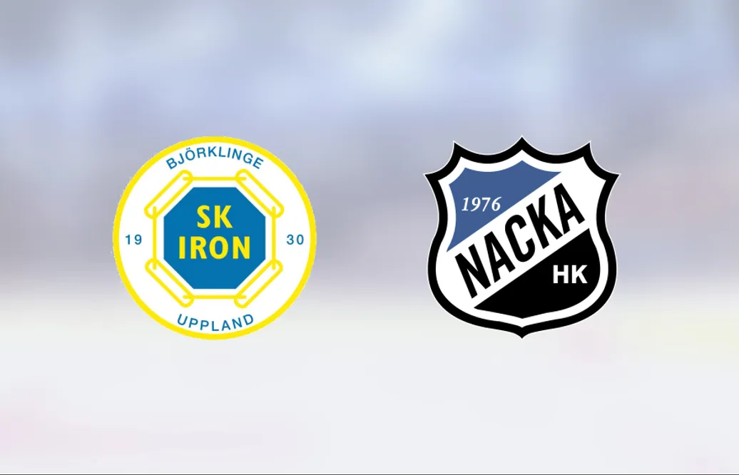 Pontus Palmborg gjorde två mål när Nacka vann mot Iron