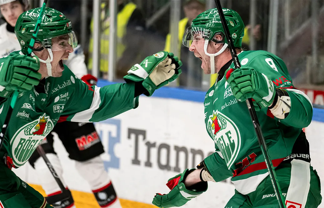 Rögle vann med 3-2 hemma mot Malmö