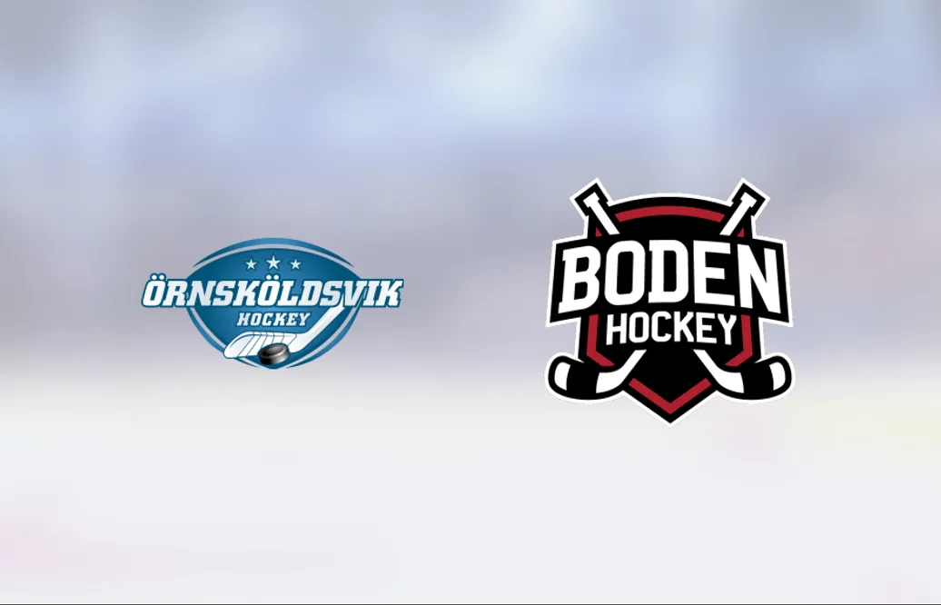 Örnsköldsvik slog Boden i måljämn match i Skyttishallen