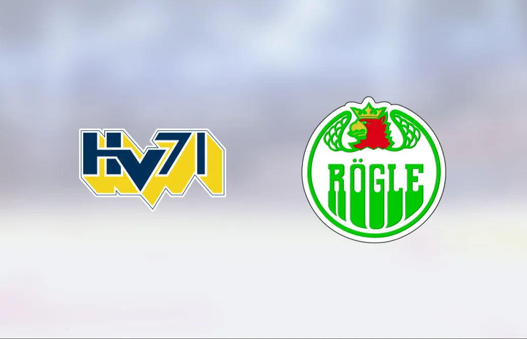 Fredrik Forsberg i målform när HV 71 vann mot Rögle