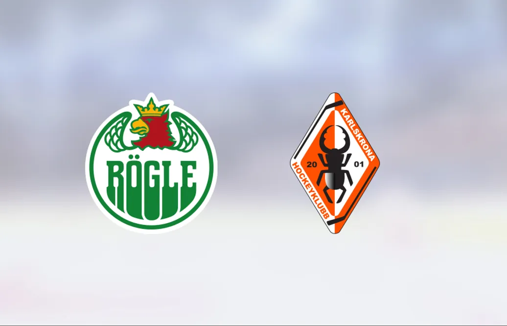 Rögle slog Karlskrona i måljämn match i Catena Arena