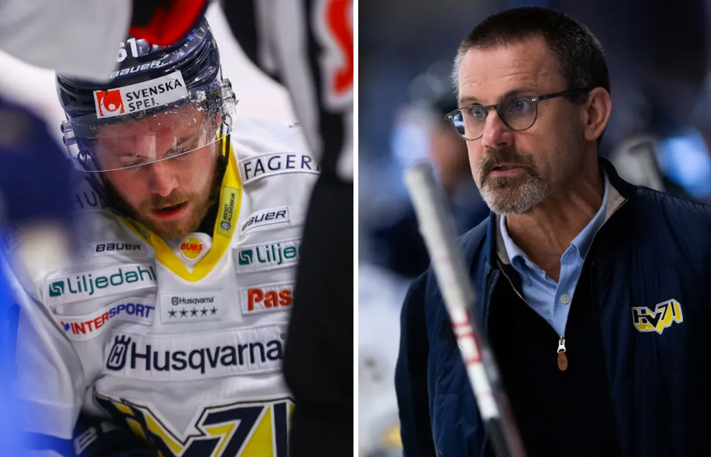 Tommi Huhtala utgick skadad för HV71