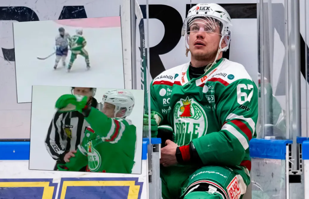 Leon Bristedt får matchstraff – efter ful slashing