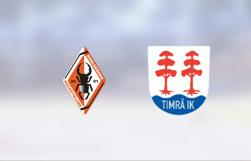 Timrå J20 har fem raka segrar – vann mot Karlskrona med 3-2