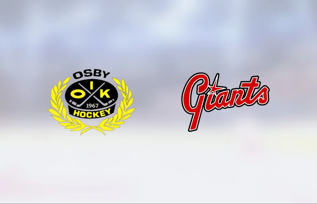 Daniel Petersson i målform när Osby vann mot Lund Giants