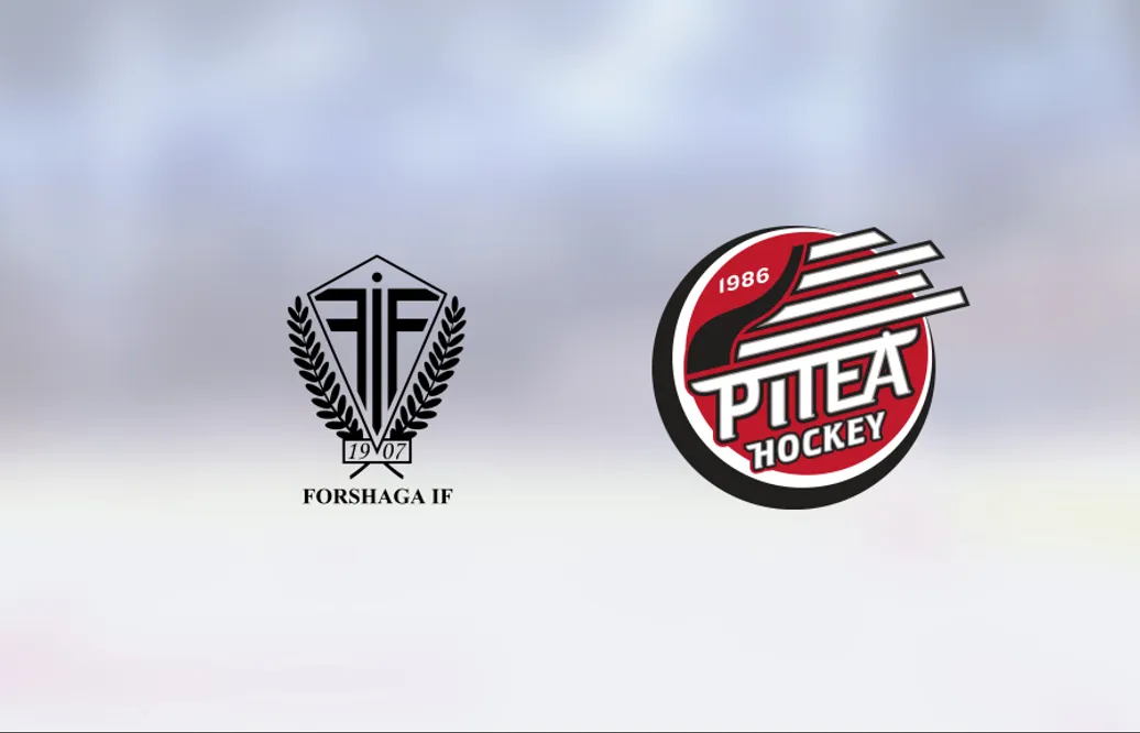 Forshaga avgjorde tät match mot Piteå i tredje perioden