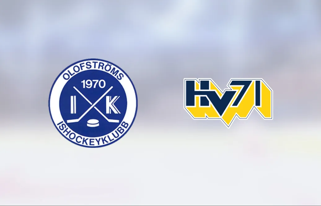 Fem mål av Joel Abrahamsson när HV71 J18 gick upp i topp